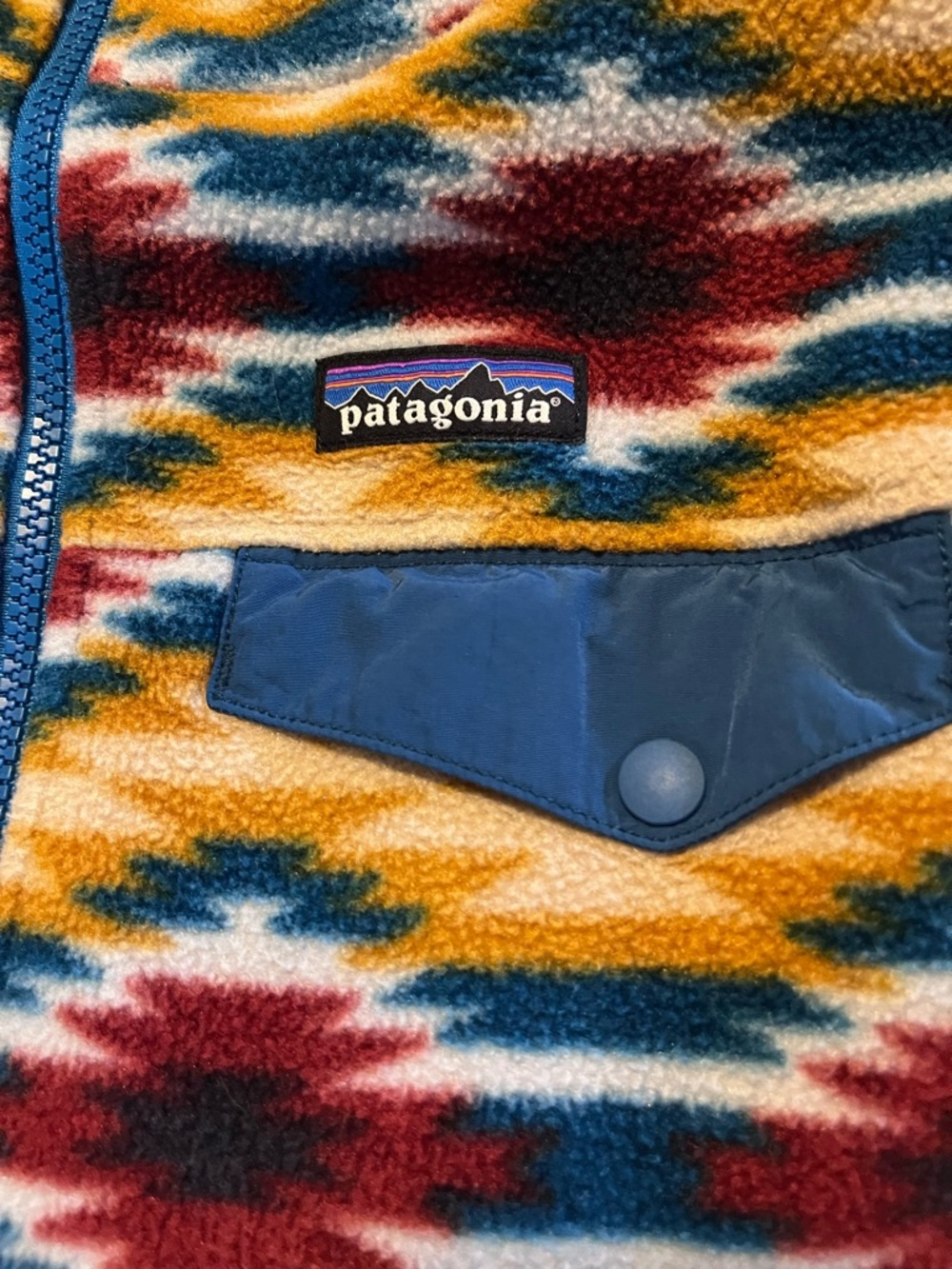 Patagonia Women’s ' Multicolor Patterned Fleece Vest - Size M - Picture 4 of 5